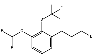 1-(3-Bromopropyl)-3-(difluoromethoxy)-2-(trifluoromethylthio)benzene 结构式