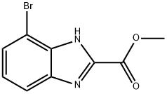 7-溴-1H-苯并[D]咪唑-2-羧酸甲酯 结构式