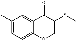 8-甲基-3-甲硫基苯并吡喃-4-酮 结构式