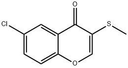 8-氯-3-甲硫基苯并吡喃-4-酮 结构式