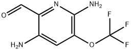 2,5-Diamino-3-(trifluoromethoxy)pyridine-6-carboxaldehyde 结构式