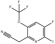 3-Fluoro-2-iodo-5-(trifluoromethoxy)pyridine-6-acetonitrile