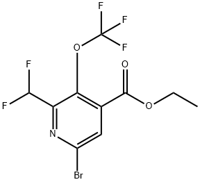 Ethyl 6-bromo-2-(difluoromethyl)-3-(trifluoromethoxy)pyridine-4-carboxylate