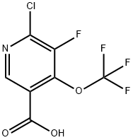 6-氯-5-氟-4-(三氟甲氧基)烟酸 结构式