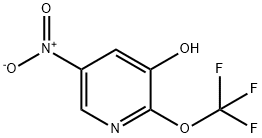 3-Hydroxy-5-nitro-2-(trifluoromethoxy)pyridine 结构式