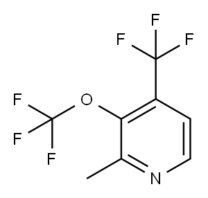 2-Methyl-3-(trifluoromethoxy)-4-(trifluoromethyl)pyridine 结构式
