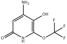 4-Amino-3,6-dihydroxy-2-(trifluoromethoxy)pyridine 结构式