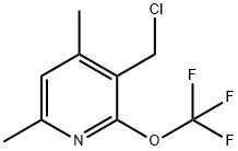 3-(Chloromethyl)-4,6-dimethyl-2-(trifluoromethoxy)pyridine 结构式