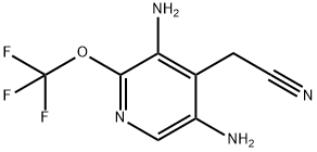 3,5-Diamino-2-(trifluoromethoxy)pyridine-4-acetonitrile 结构式