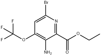 Ethyl 3-amino-6-bromo-4-(trifluoromethoxy)pyridine-2-carboxylate 结构式