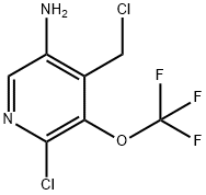 5-Amino-2-chloro-4-(chloromethyl)-3-(trifluoromethoxy)pyridine 结构式