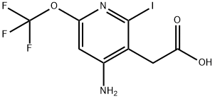 4-Amino-2-iodo-6-(trifluoromethoxy)pyridine-3-acetic acid 结构式