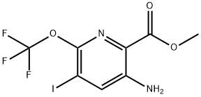 Methyl 3-amino-5-iodo-6-(trifluoromethoxy)pyridine-2-carboxylate 结构式