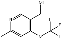 2-Methyl-4-(trifluoromethoxy)pyridine-5-methanol 结构式
