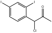 1-Chloro-1-(2,4-diiodophenyl)propan-2-one 结构式