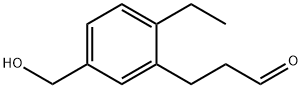 3-(2-Ethyl-5-(hydroxymethyl)phenyl)propanal 结构式