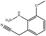 2-Hydrazinyl-3-methoxyphenylacetonitrile 结构式