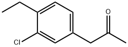 1-(3-Chloro-4-ethylphenyl)propan-2-one 结构式