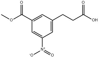 Methyl 3-(2-carboxyethyl)-5-nitrobenzoate 结构式