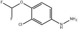 1-(3-Chloro-4-(difluoromethoxy)phenyl)hydrazine 结构式