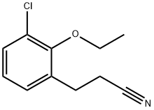 3-Chloro-2-ethoxyphenylpropanenitrile 结构式