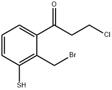 1-(2-(Bromomethyl)-3-mercaptophenyl)-3-chloropropan-1-one 结构式