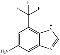 7-(三氟甲基)-1H-苯并[D]咪唑-5-胺 结构式