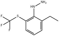 1-(2-Ethyl-6-(trifluoromethylthio)phenyl)hydrazine 结构式