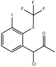 1-Chloro-1-(3-iodo-2-(trifluoromethylthio)phenyl)propan-2-one