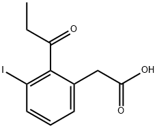 3-Iodo-2-propionylphenylacetic acid 结构式