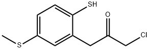 2-(3-Chloro-2-oxopropyl)-4-(methylthio)thiophenol 结构式