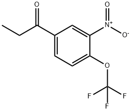 1-(3-Nitro-4-(trifluoromethoxy)phenyl)propan-1-one 结构式