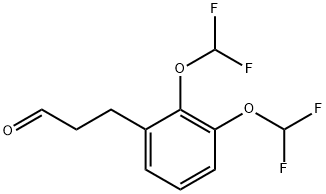 (2,3-Bis(difluoromethoxy)phenyl)propanal 结构式