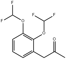 1-(2,3-Bis(difluoromethoxy)phenyl)propan-2-one 结构式