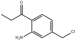 1-(2-Amino-4-(chloromethyl)phenyl)propan-1-one 结构式