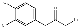 1-Bromo-3-(3-chloro-4-hydroxyphenyl)propan-2-one 结构式