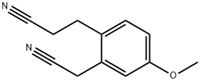 2-(2-Cyanoethyl)-5-methoxyphenylacetonitrile 结构式