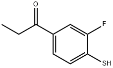 1-(3-Fluoro-4-mercaptophenyl)propan-1-one 结构式