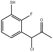 1-Chloro-1-(2-fluoro-3-mercaptophenyl)propan-2-one 结构式