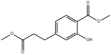 Methyl 2-hydroxy-4-(3-methoxy-3-oxopropyl)benzoate 结构式