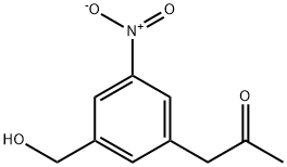 3-Nitro-5-(2-oxopropyl)benzylalcohol 结构式