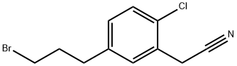 5-(3-Bromopropyl)-2-chlorophenylacetonitrile