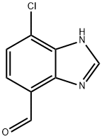 4-氯-1H-苯并[D]咪唑-7-甲醛 结构式