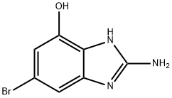2-氨基-5-溴-1H-苯并[D]咪唑-7-醇 结构式