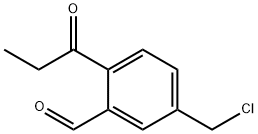 5-(Chloromethyl)-2-propionylbenzaldehyde 结构式