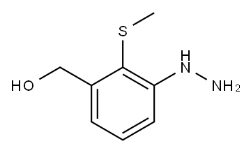 3-Hydrazinyl-2-(methylthio)benzylalcohol 结构式