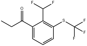 1-(2-(Difluoromethyl)-3-(trifluoromethylthio)phenyl)propan-1-one