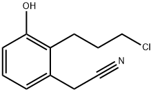 2-(3-Chloropropyl)-3-hydroxyphenylacetonitrile 结构式