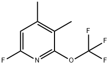 3,4-Dimethyl-6-fluoro-2-(trifluoromethoxy)pyridine 结构式