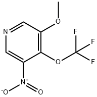 3-Methoxy-5-nitro-4-(trifluoromethoxy)pyridine 结构式